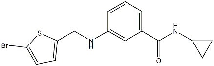 3-{[(5-bromothiophen-2-yl)methyl]amino}-N-cyclopropylbenzamide Struktur