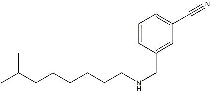 3-{[(7-methyloctyl)amino]methyl}benzonitrile Struktur