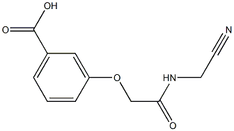 3-{[(cyanomethyl)carbamoyl]methoxy}benzoic acid Struktur