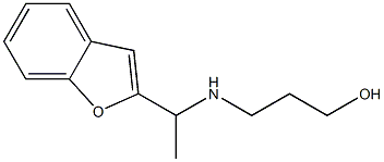 3-{[1-(1-benzofuran-2-yl)ethyl]amino}propan-1-ol Struktur