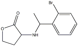 3-{[1-(2-bromophenyl)ethyl]amino}oxolan-2-one Struktur