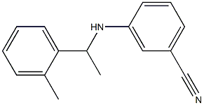 3-{[1-(2-methylphenyl)ethyl]amino}benzonitrile Struktur