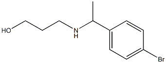 3-{[1-(4-bromophenyl)ethyl]amino}propan-1-ol Struktur