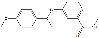 3-{[1-(4-methoxyphenyl)ethyl]amino}-N-methylbenzamide Struktur