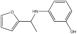 3-{[1-(furan-2-yl)ethyl]amino}phenol Struktur