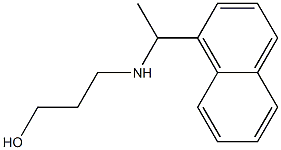 3-{[1-(naphthalen-1-yl)ethyl]amino}propan-1-ol Struktur