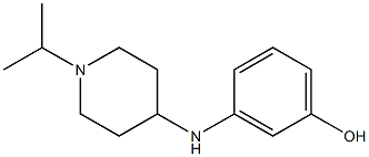 3-{[1-(propan-2-yl)piperidin-4-yl]amino}phenol Struktur