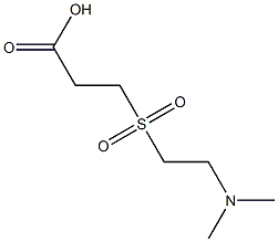 3-{[2-(dimethylamino)ethyl]sulfonyl}propanoic acid Struktur