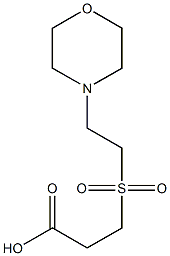 3-{[2-(morpholin-4-yl)ethane]sulfonyl}propanoic acid Struktur