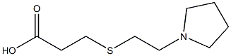 3-{[2-(pyrrolidin-1-yl)ethyl]sulfanyl}propanoic acid Struktur