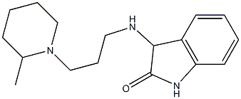 3-{[3-(2-methylpiperidin-1-yl)propyl]amino}-2,3-dihydro-1H-indol-2-one Struktur