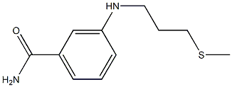 3-{[3-(methylsulfanyl)propyl]amino}benzamide Struktur