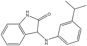 3-{[3-(propan-2-yl)phenyl]amino}-2,3-dihydro-1H-indol-2-one Struktur