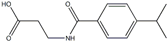 3-{[4-(propan-2-yl)phenyl]formamido}propanoic acid Struktur