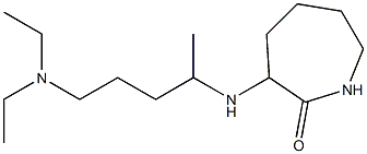 3-{[5-(diethylamino)pentan-2-yl]amino}azepan-2-one Struktur