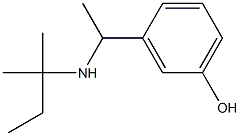 3-{1-[(2-methylbutan-2-yl)amino]ethyl}phenol Struktur