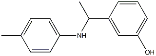 3-{1-[(4-methylphenyl)amino]ethyl}phenol Struktur