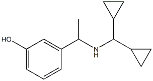 3-{1-[(dicyclopropylmethyl)amino]ethyl}phenol Struktur