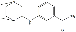 3-{1-azabicyclo[2.2.2]octan-3-ylamino}benzamide Struktur