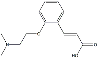 3-{2-[2-(dimethylamino)ethoxy]phenyl}prop-2-enoic acid Struktur