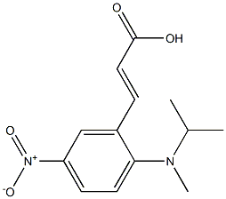 3-{2-[methyl(propan-2-yl)amino]-5-nitrophenyl}prop-2-enoic acid Struktur