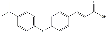 3-{4-[4-(propan-2-yl)phenoxy]phenyl}prop-2-enoic acid Struktur