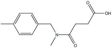 3-{methyl[(4-methylphenyl)methyl]carbamoyl}propanoic acid Struktur