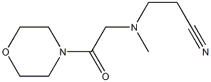 3-{methyl[2-(morpholin-4-yl)-2-oxoethyl]amino}propanenitrile Struktur