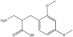 3-amino-2-[(2,4-dimethoxyphenyl)methyl]propanoic acid Struktur