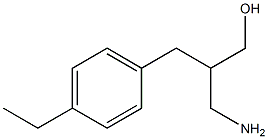 3-amino-2-[(4-ethylphenyl)methyl]propan-1-ol Struktur