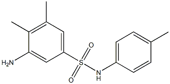 3-amino-4,5-dimethyl-N-(4-methylphenyl)benzene-1-sulfonamide Struktur