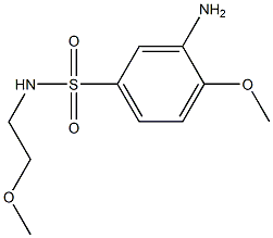 3-amino-4-methoxy-N-(2-methoxyethyl)benzene-1-sulfonamide Struktur