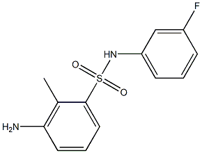 3-amino-N-(3-fluorophenyl)-2-methylbenzene-1-sulfonamide Struktur