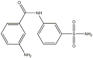 3-amino-N-(3-sulfamoylphenyl)benzamide Struktur