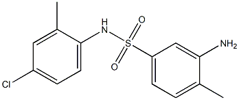 3-amino-N-(4-chloro-2-methylphenyl)-4-methylbenzene-1-sulfonamide Struktur