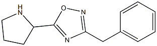 3-benzyl-5-(pyrrolidin-2-yl)-1,2,4-oxadiazole Struktur