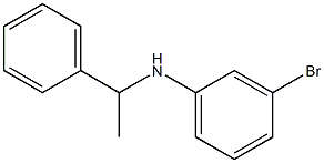 3-bromo-N-(1-phenylethyl)aniline Struktur