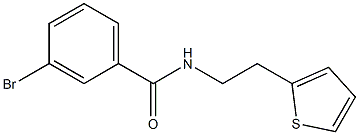 3-bromo-N-(2-thien-2-ylethyl)benzamide Struktur