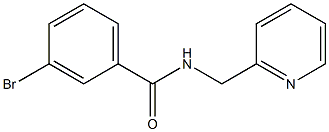 3-bromo-N-(pyridin-2-ylmethyl)benzamide Struktur