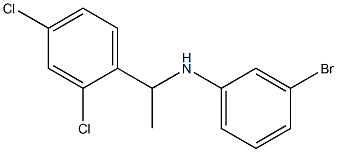 3-bromo-N-[1-(2,4-dichlorophenyl)ethyl]aniline Struktur