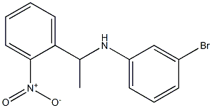 3-bromo-N-[1-(2-nitrophenyl)ethyl]aniline Struktur