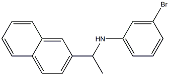 3-bromo-N-[1-(naphthalen-2-yl)ethyl]aniline Struktur