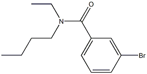 3-bromo-N-butyl-N-ethylbenzamide Struktur