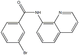 3-bromo-N-quinolin-8-ylbenzamide Struktur