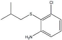 3-chloro-2-[(2-methylpropyl)sulfanyl]aniline Struktur