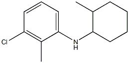 3-chloro-2-methyl-N-(2-methylcyclohexyl)aniline Struktur