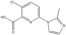 3-chloro-6-(2-methyl-1H-imidazol-1-yl)pyridine-2-carboxylic acid Struktur