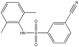 3-cyano-N-(2,6-dimethylphenyl)benzenesulfonamide Struktur