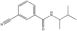 3-cyano-N-(3-methylbutan-2-yl)benzamide Struktur