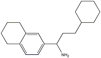 3-cyclohexyl-1-(5,6,7,8-tetrahydronaphthalen-2-yl)propan-1-amine Struktur